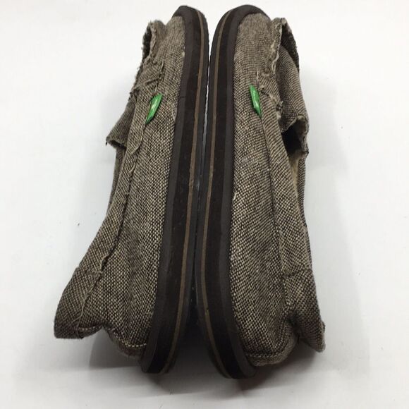 Sanuk Sidewalk Chill Surfers Shorty Tan and Brown Sz 7 - Picture 14 of 15